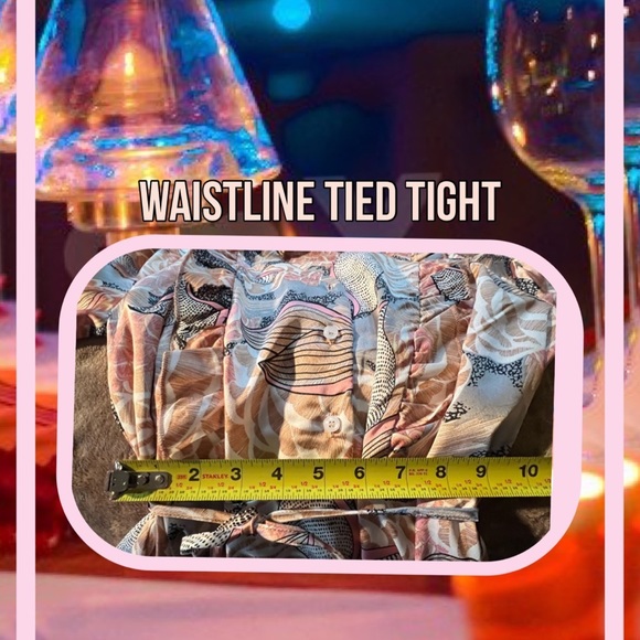 Sonja by Sonja Morgan Mystical Floral tie Ruffle Dress Size S - Picture 12 of 15